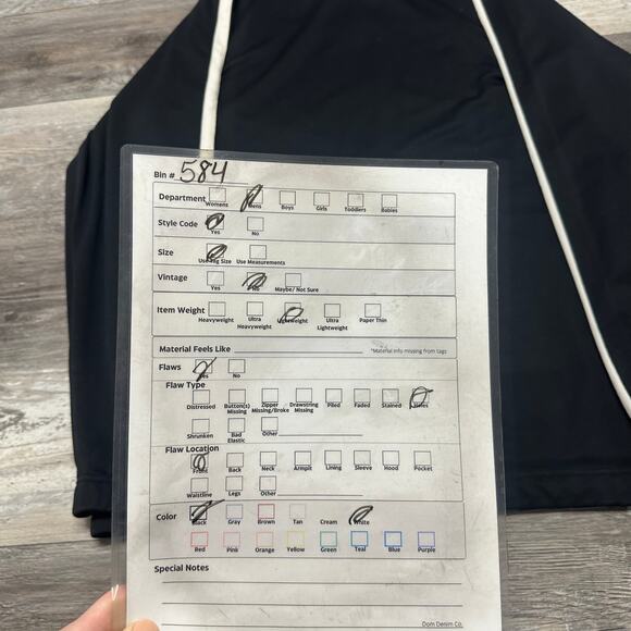 Nike Black White Stripe Mens Large Mini Swoosh Performance Full Zip Track Jacket - Picture 8 of 8